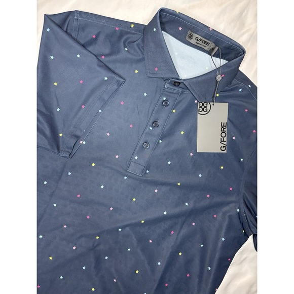 G/FORE | Shirts | Nwt 2 Gfore Mini Stars Tech Pique Mesh Polo Shirt ...
